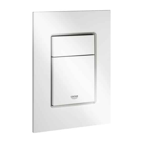 לחצן מלבני גרואה GROHE הפעלה לניאגרה סמויה - לבן 37535SH0