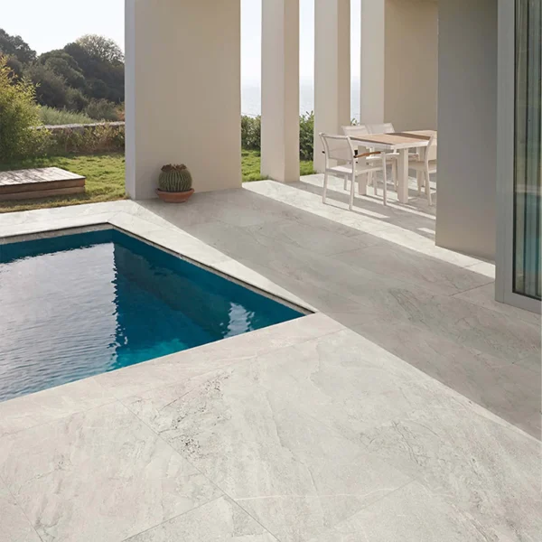 ⁦אריח פורצלן אגטוס לבן מט ס"מ Agathòs White 60×120⁩ – תמונה ⁦2⁩
