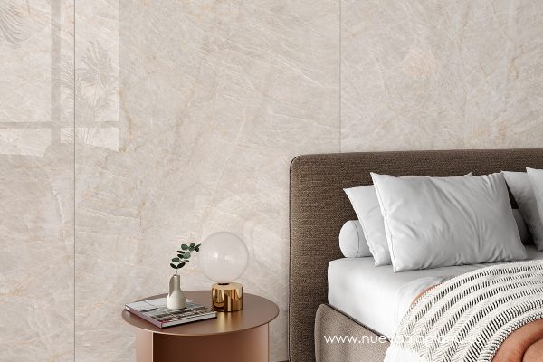 ⁦אריח פורצלן טאג' מהל מבריק ס״מ Taj Mahal Cream Polished Mirror 120/280⁩ – תמונה ⁦3⁩