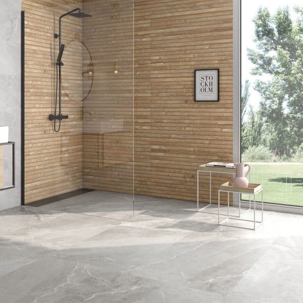 ⁦אריח פורצלן בודו אפור מט ס"מ Bodo Grey 60/120 Matt SlipStop⁩ – תמונה ⁦2⁩
