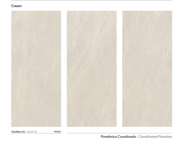 אריח פורצלן הלטון קרמה מט ס״מ Halton Cream Matt 120/280