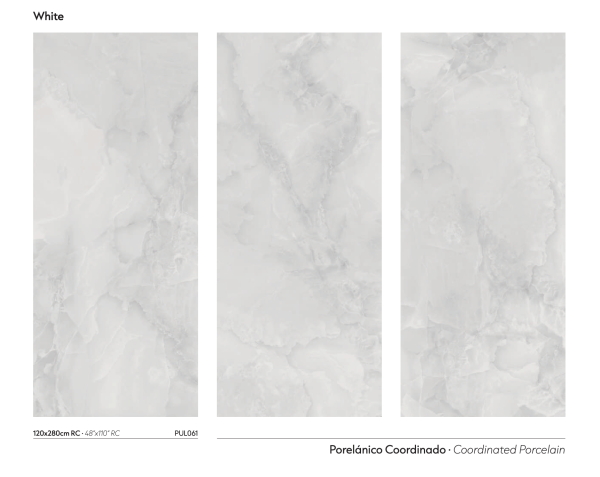 אריח פורצלן ביבורי אוניקס לבן משי מט ס״מ Bibury White Satin 120/280