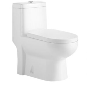 אסלה מונובלוק מקשה אחת אולטרה לבן מבריק