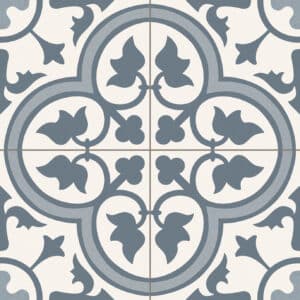 אריח פורצלן פריס דובר כחול  מאוייר  45/45 ספרדי