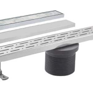 תעלת ניקוז למקלחת 60 ס"מ 3 ב־1 | Stainless Steel SUS 304