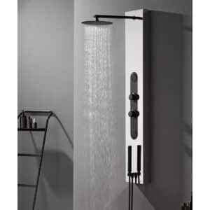 מערכת פינוק למקלחת דגם "מזור" | ניקל-שחור מט | מק״ט 3838-0840