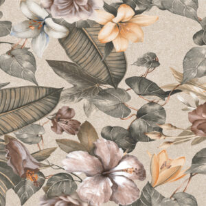 אריח קרמיקה חיפוי פרחוני פלואו איוורי 40/120 CIRE GRAVITY FLOW IVORY MATE