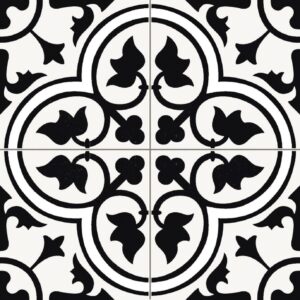 אריח פורצלן פריס דובר שחור מאוייר 45/45 ספרדי DOVER BLACK MATT