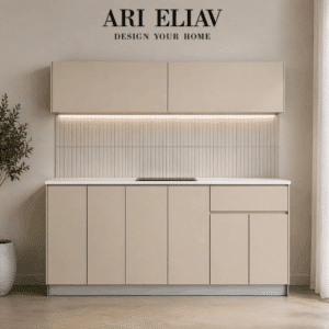 מטבח 2 מטר תחתון + 2 מטר עליון – כולל כיור ומשטח עבודה