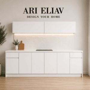 מטבח 3 מטר תחתון + 2 מטר עליון – כולל כיור ומשטח עבודה