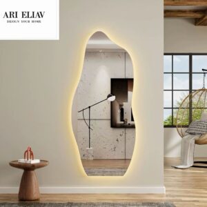 מראה מעוצבת עם תאורת LED וילורה VELORA FLOW Mirror