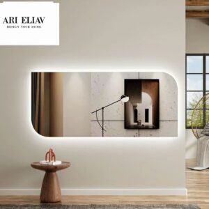 מראה מעוצבת עם תאורת LED אקסאיז AXIS Mirror