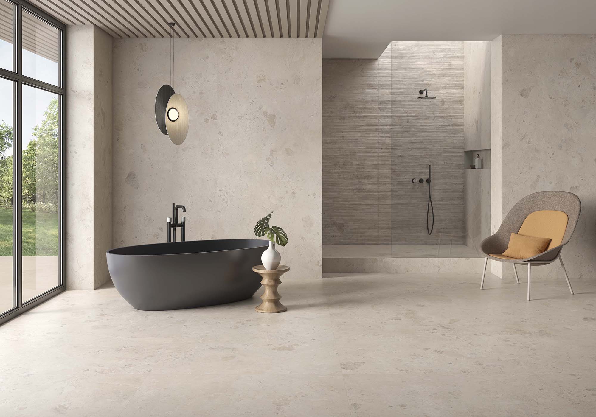 אריח פורצלן תרצו בלנקו 60/120 STRATOS BRECCIA WHITE MATT – תמונה 3