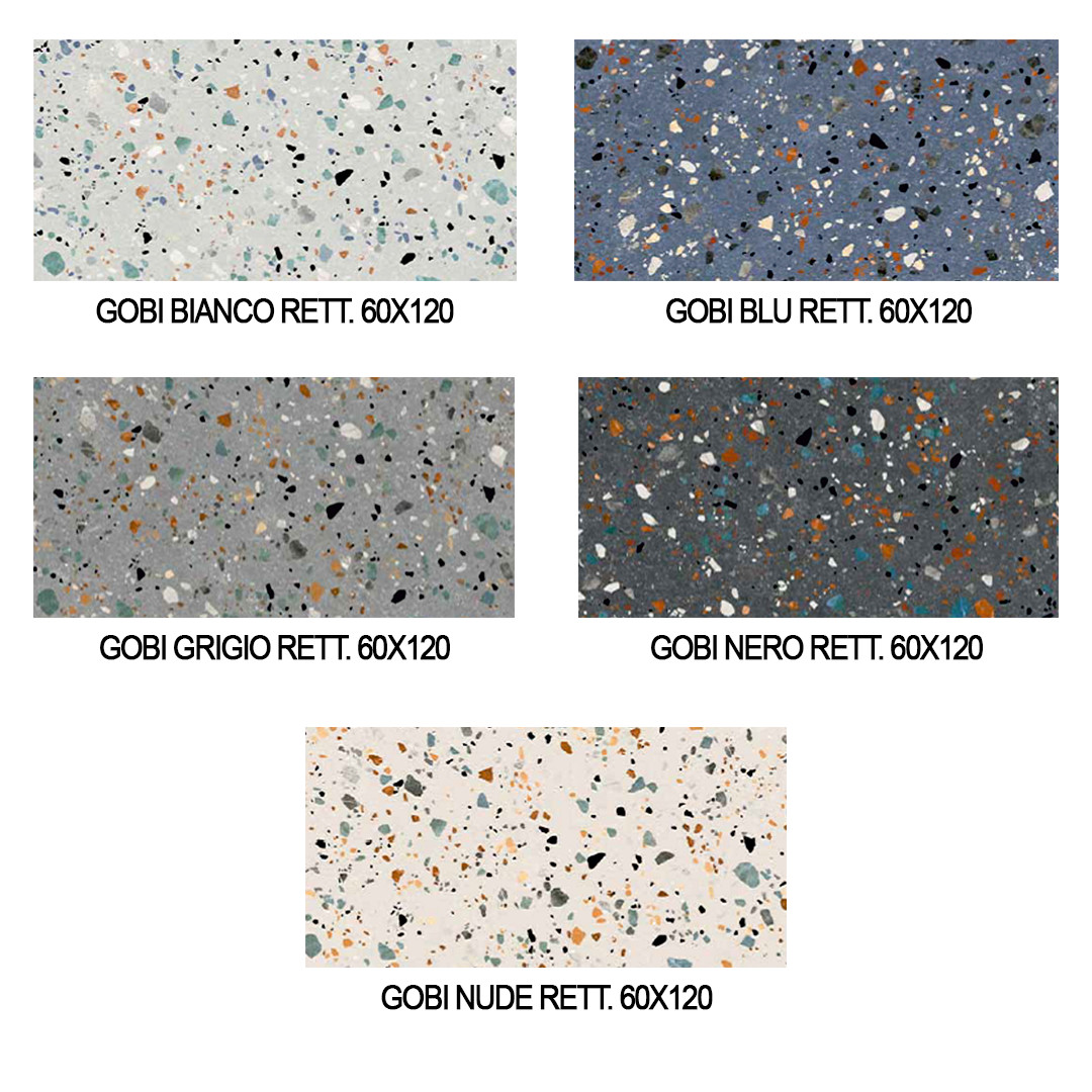 אריח פורצלן גובי גריג'ו 60/120 דמוי טרצו Gobi GRIGIO – תמונה 4